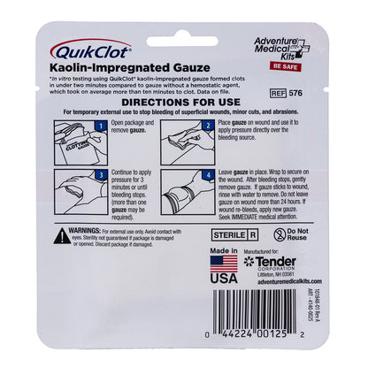 Adventure Medical QuikClot Gauze 3" x 2 [5020-0025]