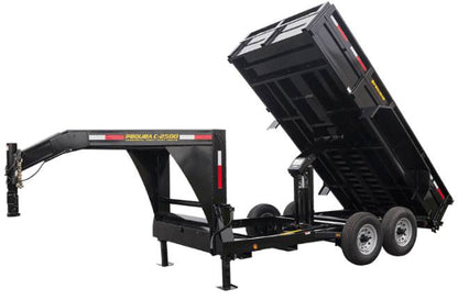 Pequea Dump Trailers 10,000 lbs GVWR (Gooseneck) | 12' and 14' Bed Lengths | Heavy-Duty Equipment Trailer