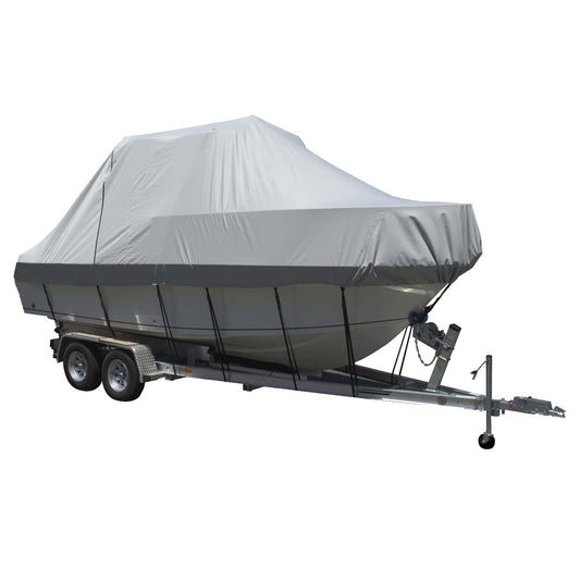 Carver Sun-DURA Specialty Boat Cover f/21.5 Walk Around Cuddy  Center Console Boats - Grey [90021S-11]