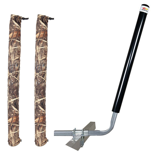 C.E. Smith Angled Post Guide-On - 40" - Black w/FREE Camo Wet Lands 36" Guide-On Cover [27647-902]