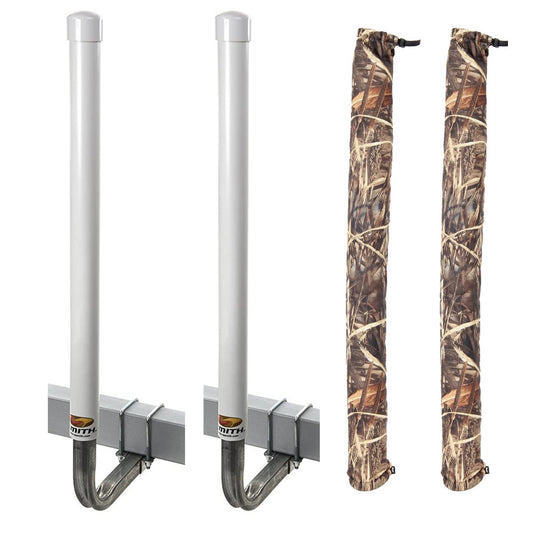 C.E. Smith PVC 40" Post Guide-On w/Unlighted Posts  FREE Camo Wet Lands Post Guide-On Pads [27620-902]