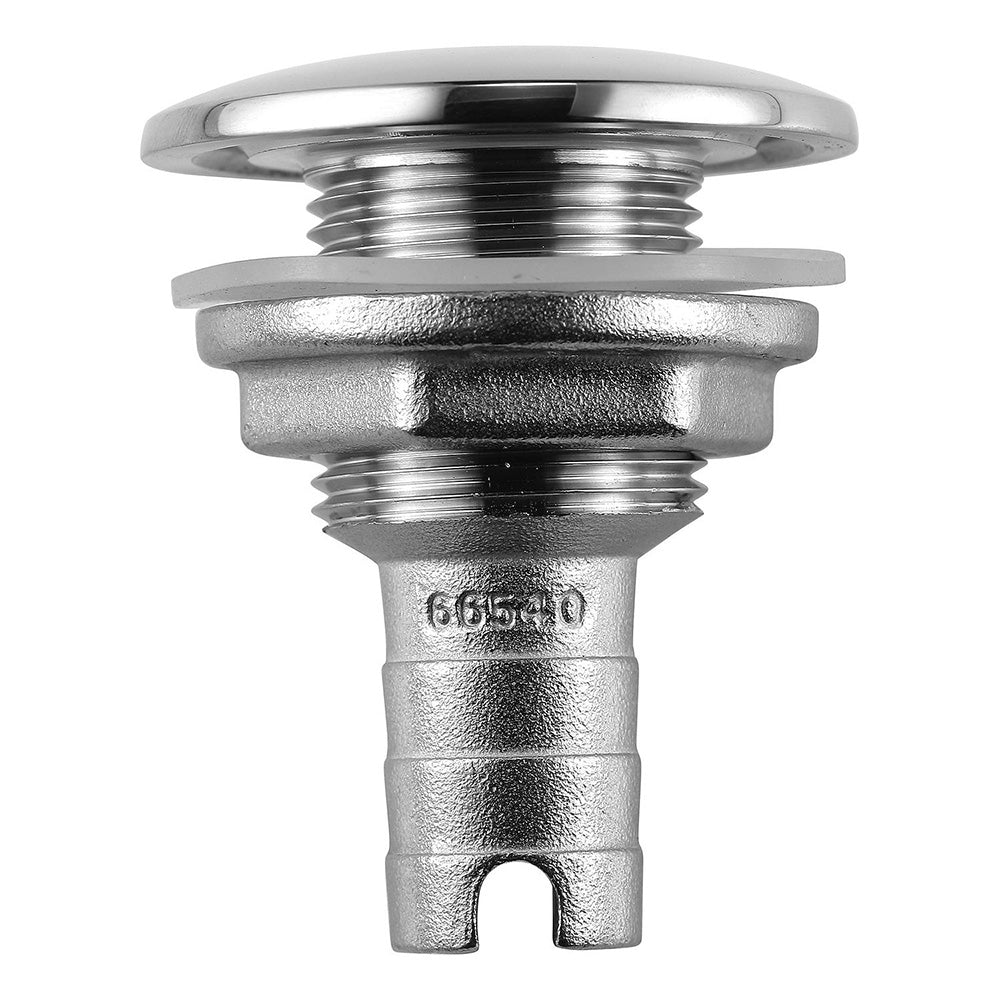 Attwood Stainless Steel Thru-Hull Short Straight Barbed - 5/8" Inner Diameter [66540-3]