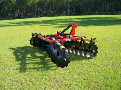 Brown BDH-1400-4222 Tandem 11' to 14'6" Cutting Width 3PT Hitch Disk Harrow For Tractor