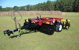 Brown Pull-Type Disc Harrow ( Heavy-Duty Agricultural Attachment ) | Model BDHP Series | Cutting Widths 8'11" to 14'6" | Horsepower 85–130HP | For Tractor