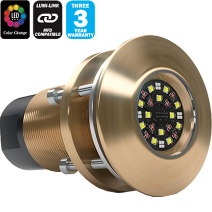 Lumishore Underwater Light | TIX403‑CCP EOS | 9,000 Lumens | Full Spectrum Color Control | For Boats & Yachts