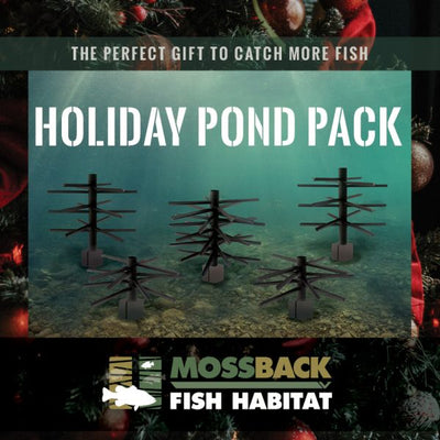 Mossback Fish Habitat Holiday Pond Pack | Ideal water depth of 3 or more feet