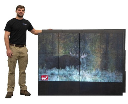 Big Shot Targets Pro Video Wall | Number of Range Cubes 12 | Range Wall 4' X 6'
