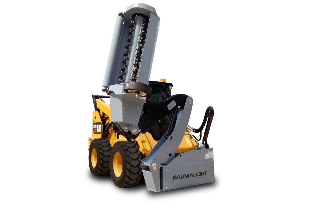 Baumalight Boom Mower Rotary Head-Flail Mower Head | Model SWA/SWF Series | 6'-14' Reach | 42" / 48" / 60" Rotary Head | For Skid Steer