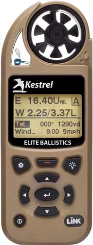 Kestrel 5700 Elite W/applied - Ballistics And Link Desert Tan