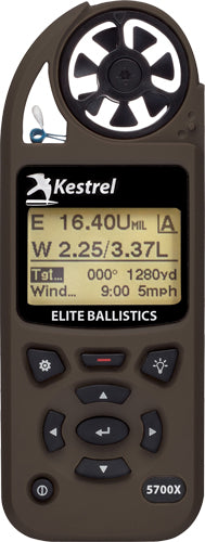 Kestrel 5700x Elite W/ Applied - Ballistics Flat Dark Earth