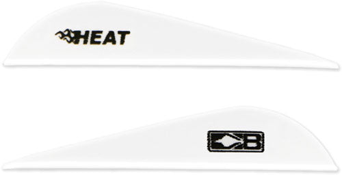 Bohning Heat Vane 2.5" - Solid White 36pk