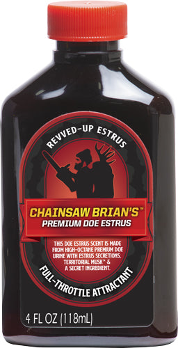 Wrc Deer Lure Chainsaw Brian's - Premium Doe Estrus 4fl Oz