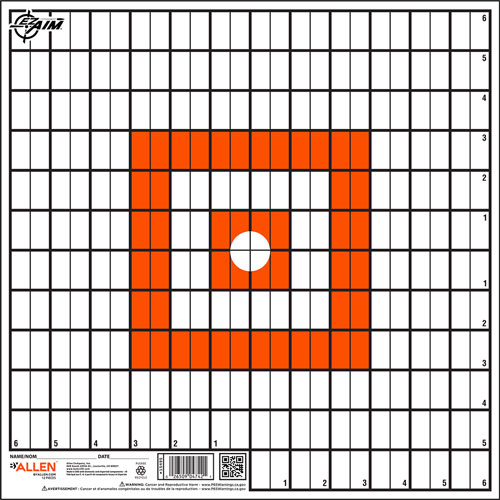 Allen Ez Aim Paper Grid Target - 12-pk 12"x12"