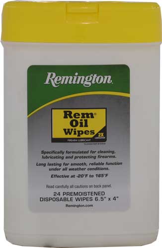 Remington Rem Oil Gun Wipes - 24pk