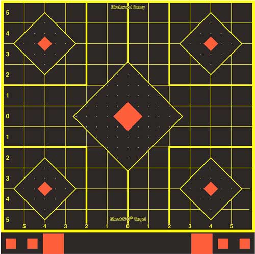 B/c Target Shoot-n-c 12" - Sight-in Target 5-pk