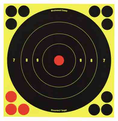 B/c Target Shoot-n-c 8" - Bull's-eye 6 Targets