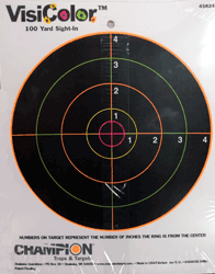 Champion Visicolor Target - 8" Bullseye 10-pack