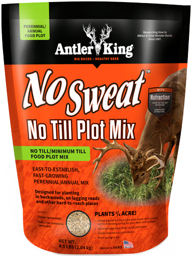 Antler King® | No-Sweat No-Till 4.5 lb Bag Spring/fall | For 1/4 Acre