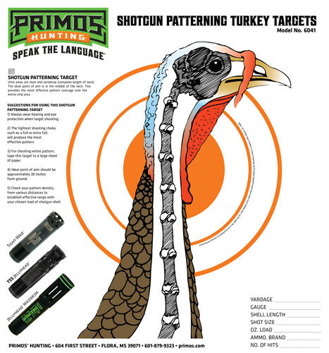 Primos Paper Target Turkey - 11.5"x10.75" 12-pack