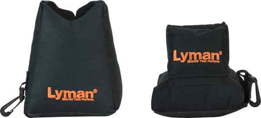 Lyman Crosshair Shooting Bag - Combo Front & Rear Black Nylon