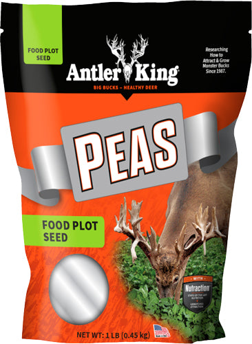 Antler King® | Winter Peas 1 lb Bag | Annual Food Plot Seed | For 1/40 Acre