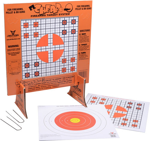 30-06 Outdoors Paper Target El - Cheapo Sight-in W/stand 40ct