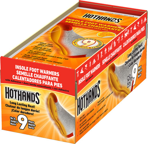 Hothands Insole Foot Warmer 16 - Pairs 9 Hour W/ Adhesive