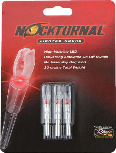 Nockturnal Lighted Nock - G-series Red 3/pack