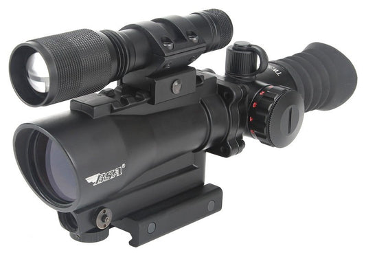 Bsa Tactical Weapon Sight - W/ 650nm Laser And Light