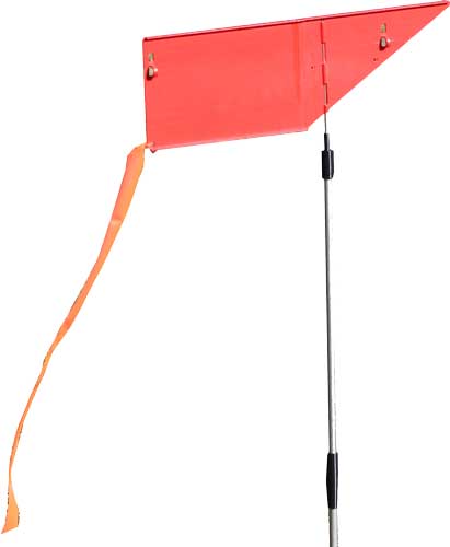 Mtm Wind Reader Shooting Range - Flag Orange W/flag And Stake