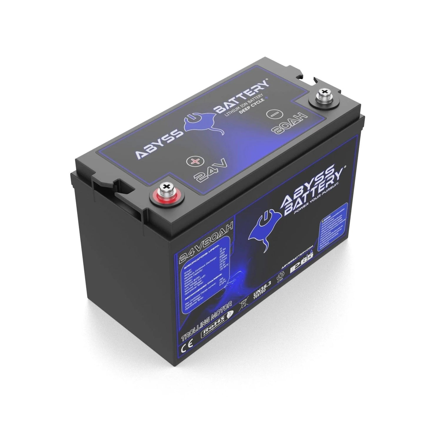 Abyss® 24V 80Ah Lithium Trolling Motor Battery
