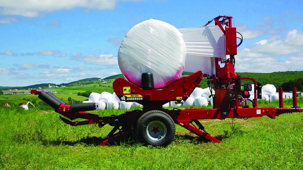 Anderson 680 HS Single Bale Wrapper For Truck | 75 Bales Per Hour | 13 HP Honda Engine For Tractor