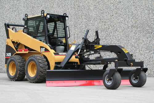 EI Attachments Hydraulic Grader Blade | Model 09.NH.2750 | Hydraulic Flow 12‑30 GPM | For Skid Steer