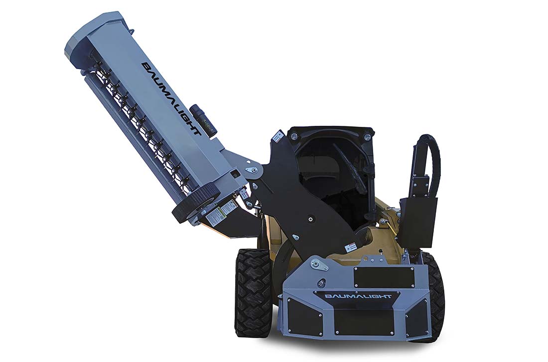 Baumalight Boom Mower Rotary Head-Flail Mower Head | Model SWA/SWF Series | 6'-14' Reach | 42" / 48" / 60" Rotary Head | For Skid Steer