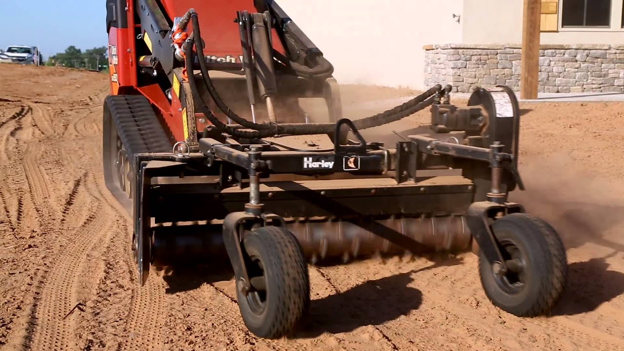 Paladin M4h Harley Rake | 48" Working Width | For Mini Skid Steer"