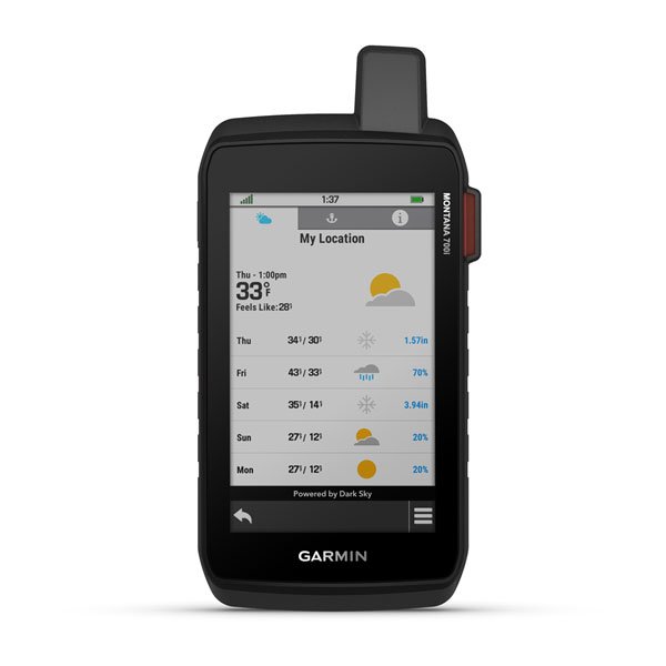 Garmin Montana® 700, 700i and 750i Rugged GPS Touchscreen Navigator with inReach Technology and 8 Megapixel Camera