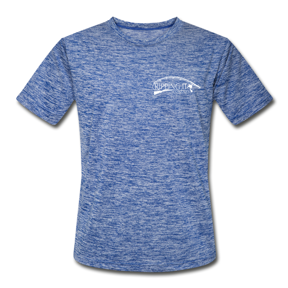 Men’s Moisture Wicking Performance T-Shirt - heather blue