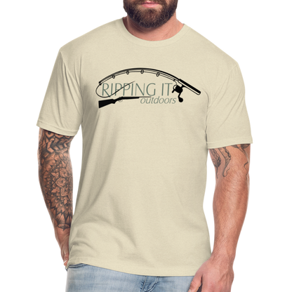 Fitted Cotton/Poly T-Shirt by Next Level - heather cream