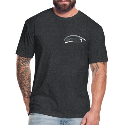 Fitted Cotton/Poly T-Shirt by Next Level - heather black