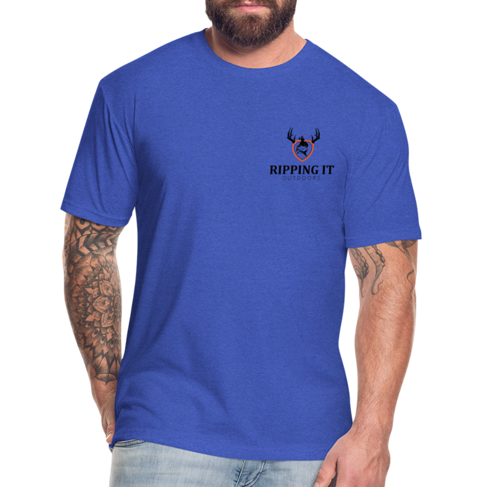 Fitted Cotton/Poly T-Shirt by Next Level - heather royal