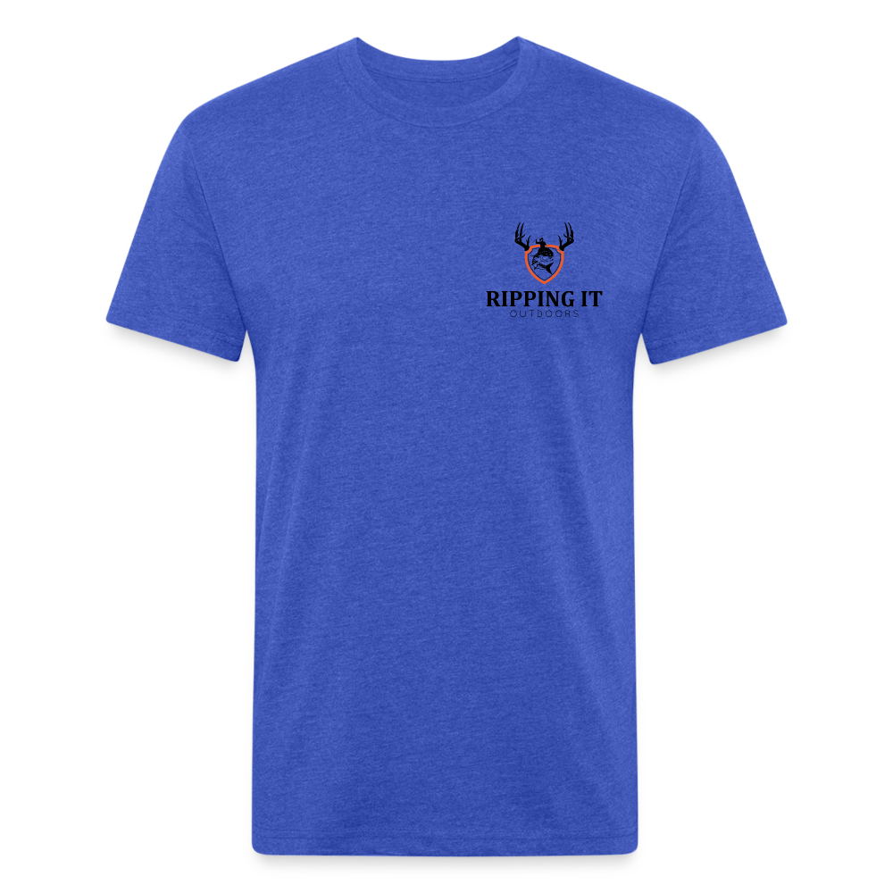 Fitted Cotton/Poly T-Shirt by Next Level - heather royal