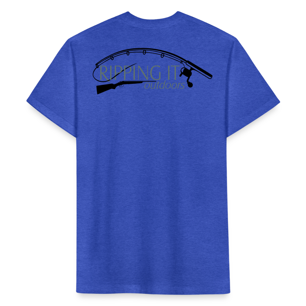 Fitted Cotton/Poly T-Shirt by Next Level - heather royal