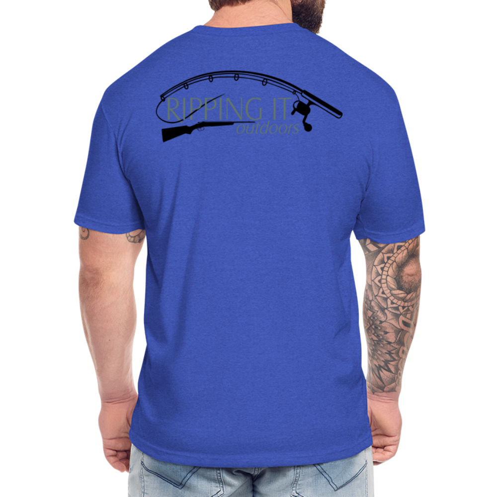Fitted Cotton/Poly T-Shirt by Next Level - heather royal