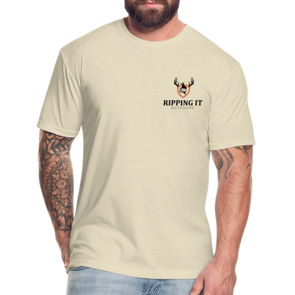 Fitted Cotton/Poly T-Shirt by Next Level - heather cream