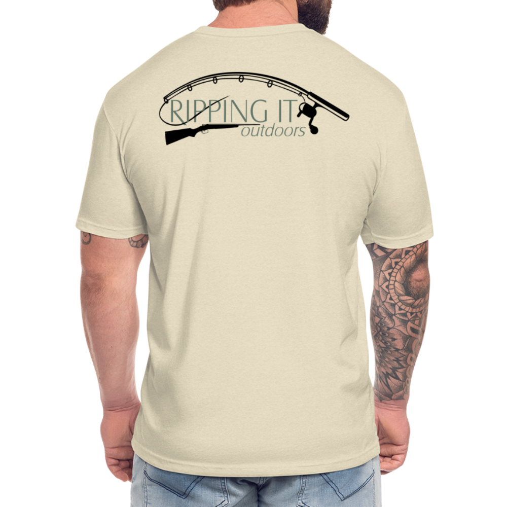 Fitted Cotton/Poly T-Shirt by Next Level - heather cream