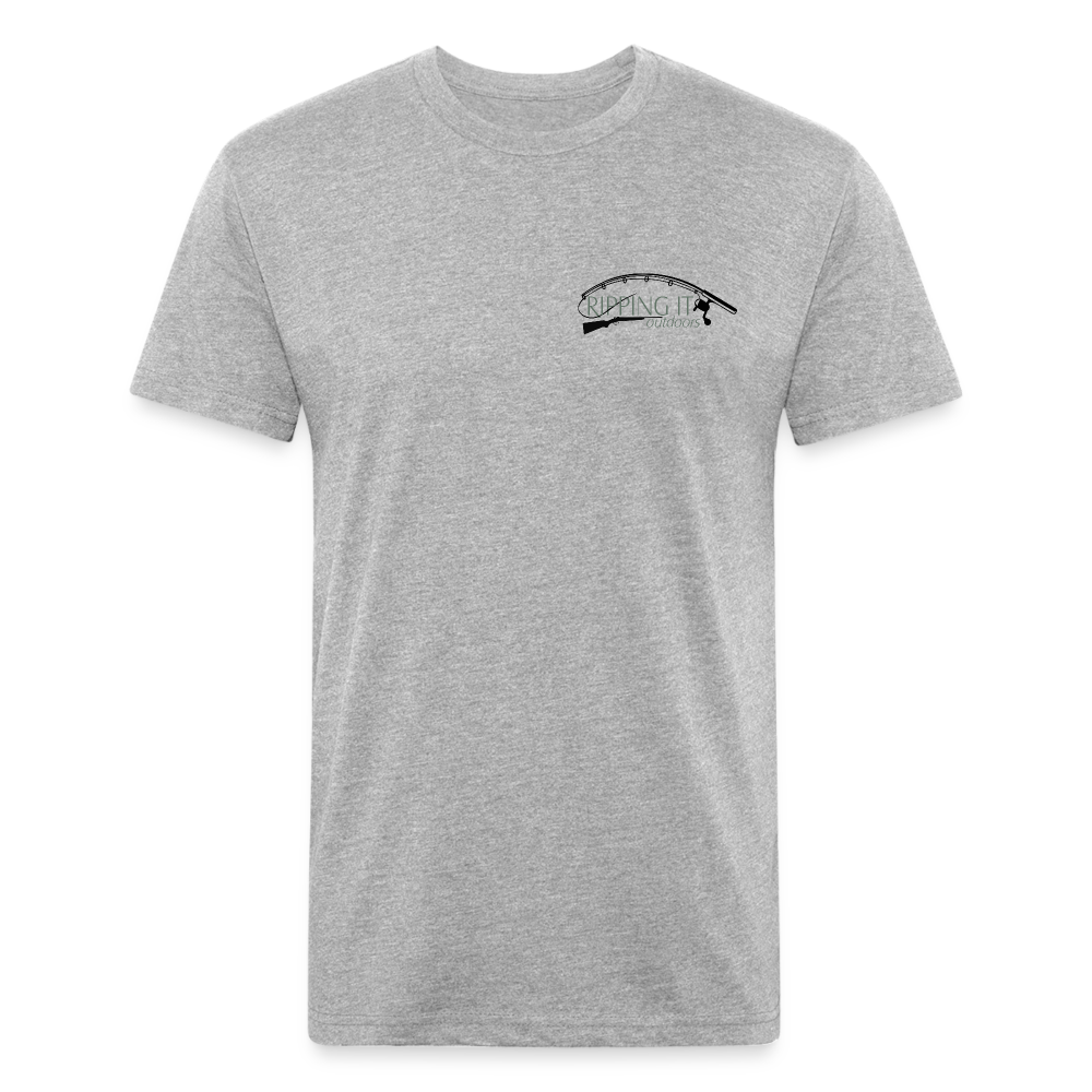 Fitted Cotton/Poly T-Shirt by Next Level - heather gray