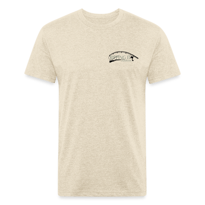 Fitted Cotton/Poly T-Shirt by Next Level - heather cream