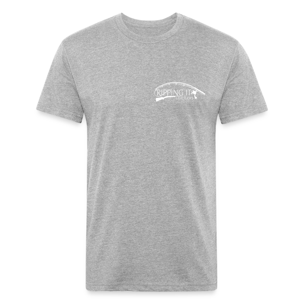 Fitted Cotton/Poly T-Shirt by Next Level - heather gray