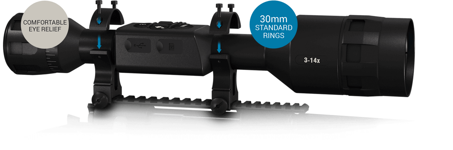 ATN X-SIGHT 4K INT 3-14X, ATN X-SIGHT 4K INT 5-20X Smart HD day & night rifle scope